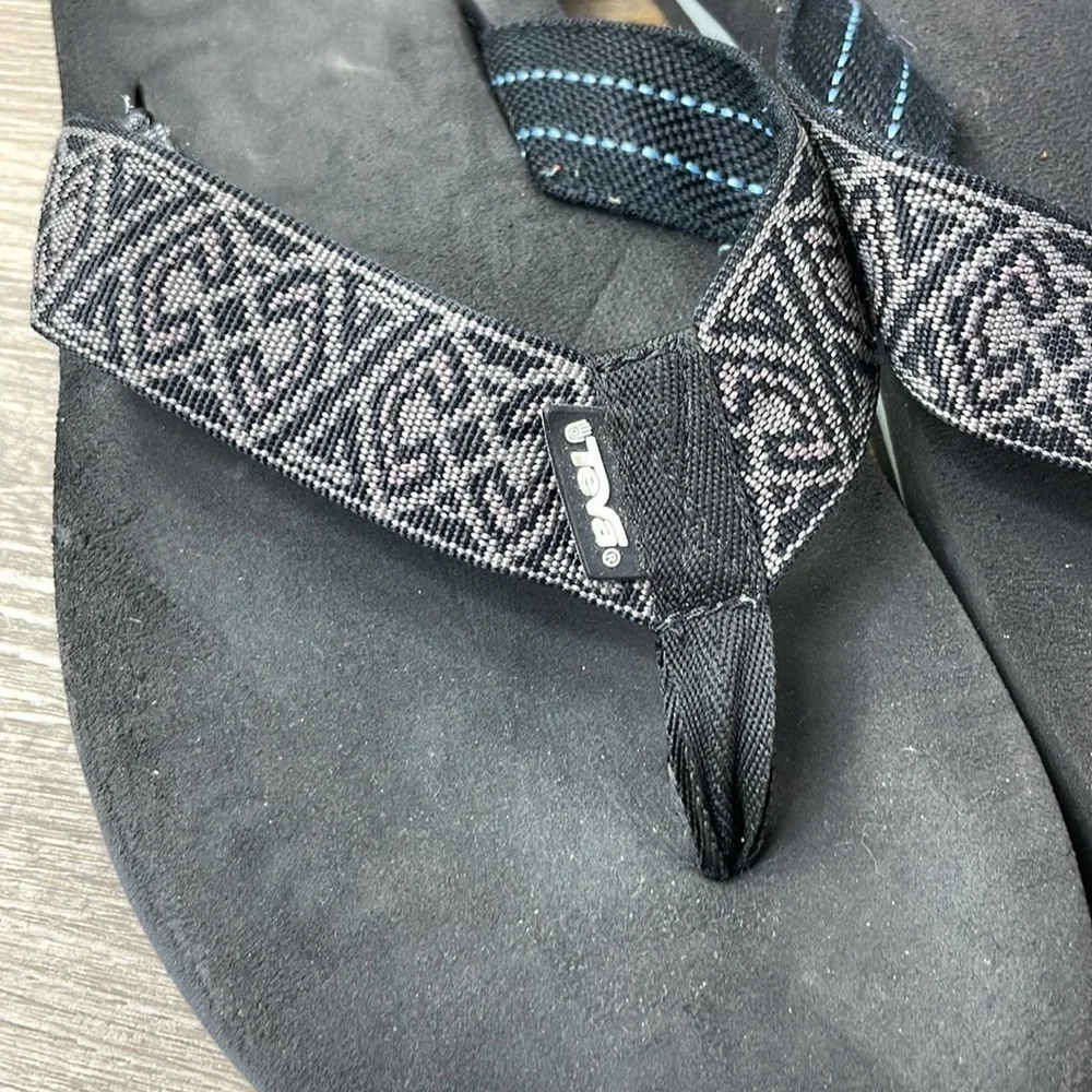 Teva Mens Mush Flip Flop, Black Grey, size 11
